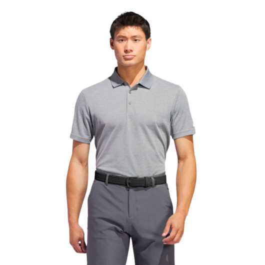 Adidas Mens Recycled Performance Polo Shirts Grey Melange